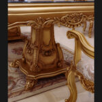 Handmade Palace Gold Dinning Table - Image 5