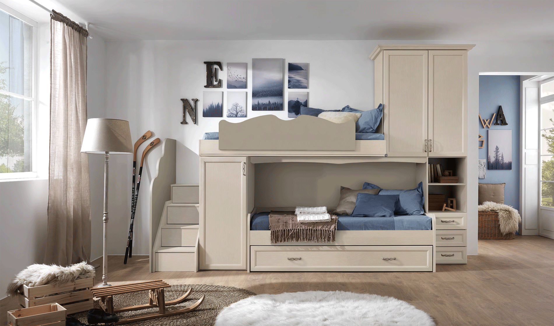 Af04 Bedroom Set P12749 By Esf Furniture | Mobilia Cleopatra 3 Kids-Bedrooms_AF04_bedroom_set