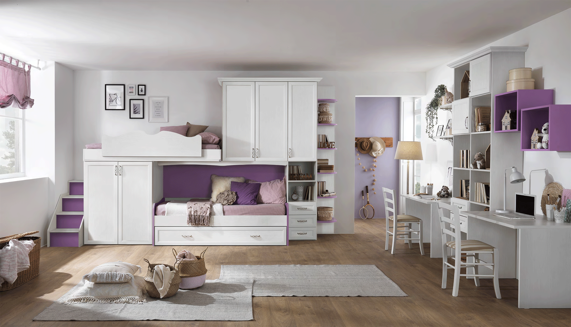 Af03 Bedroom Set P12748 By Esf Furniture | Mobilia Cleopatra 3 Brands_MCS-Kids-Bedrooms_AF03_bedroom-set