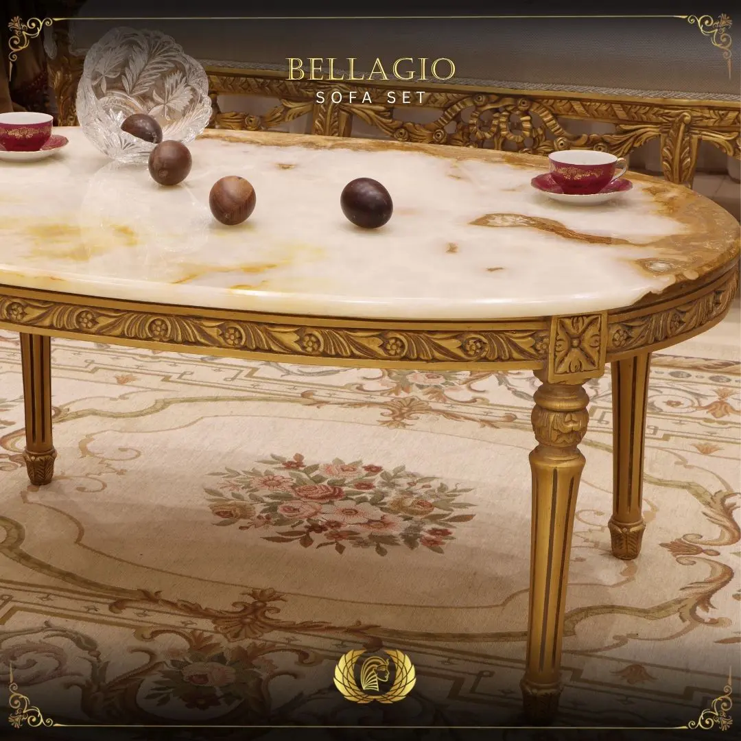 Handmade Bellagio Gold Coffee Table | Mobilia Cleopatra 3 Handmade Bellagio Gold Coffee Table - Image 1