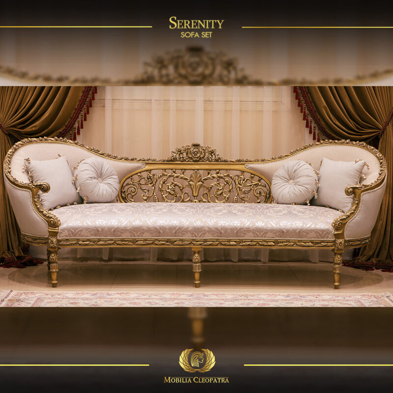 Handmade Serenity Ivory Sofa | Mobilia Cleopatra 3 Serenity sofa