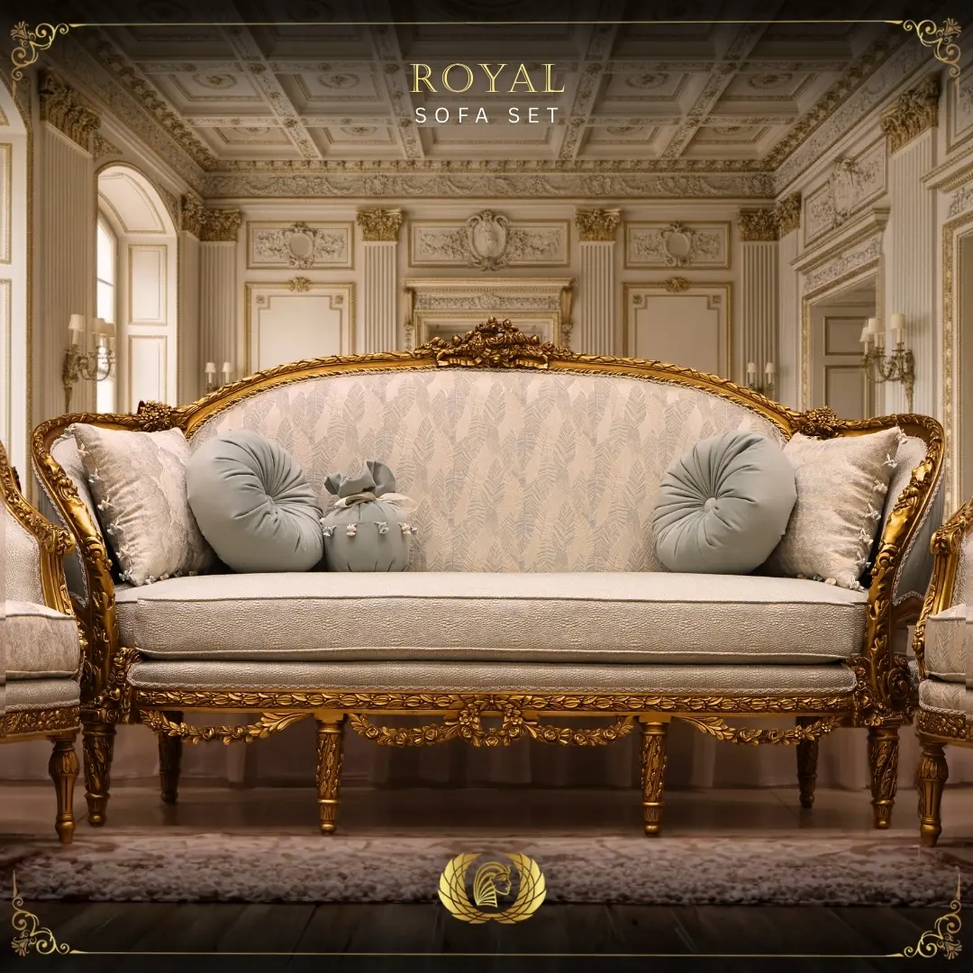 Handmade Royal Baby Blue Sofa | Mobilia Cleopatra 3 Royal Sofa set (8)
