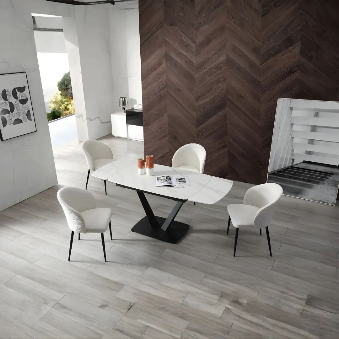 109 Dining Table With 2107 Chairs By Esf Furniture | Mobilia Cleopatra 3 109 Dining Table with 2107 Chairs