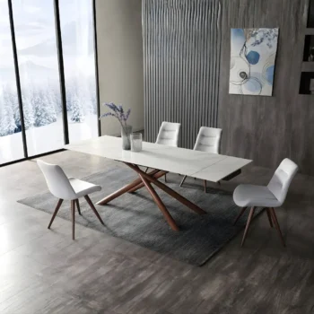 Shiny 9063 Dining Table with 1313 Chairs