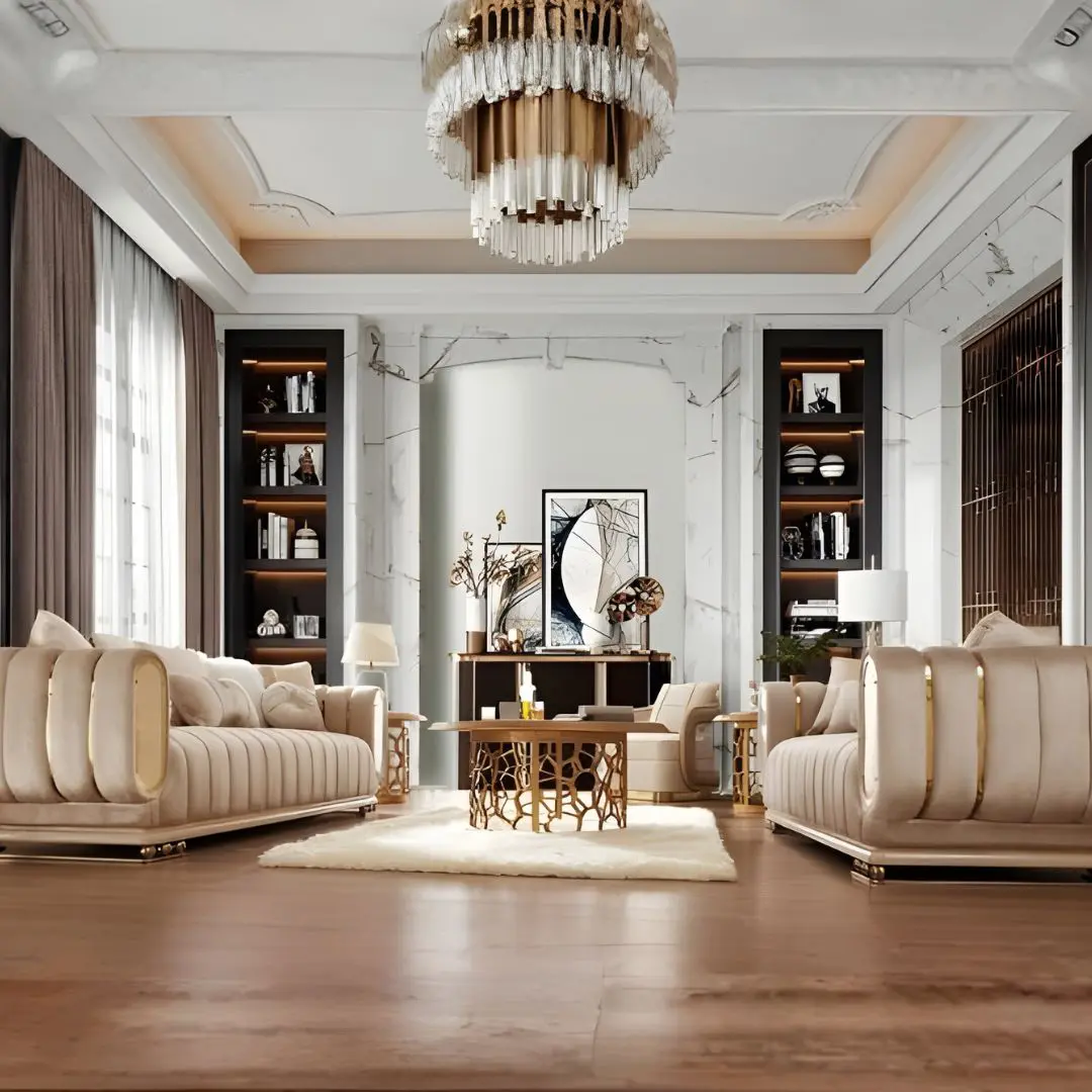 Victorian Hd-9004 – 3Pc Sofa Set By Homey Design | Mobilia Cleopatra 3 Victorian HD-9004 – 3PC Sofa Set By Homey Design - Image 1
