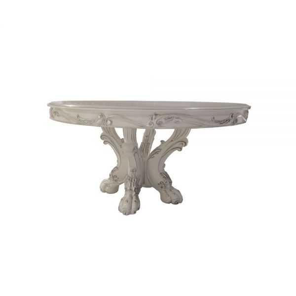 Bone White Dresden Dining Table Dn01700 By Acme | Mobilia Cleopatra 3 DN01700_Dining_Table