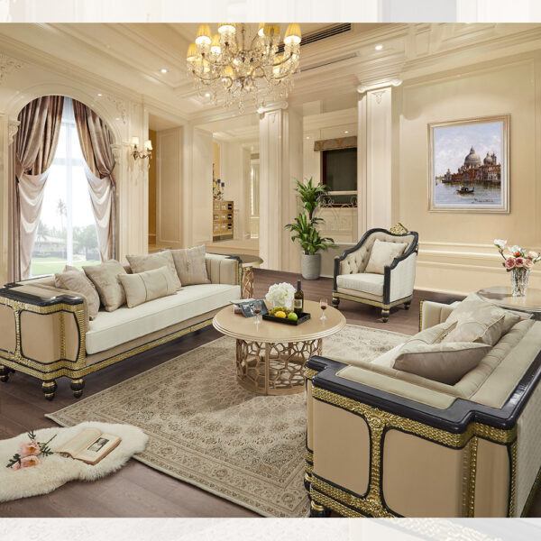 Hd-9009- 3Pc Sofa Set By Homey Design | Mobilia Cleopatra 3 HD-9009-LIVING