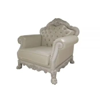 Dresden Leather Chair With 2 Pillows By ACME