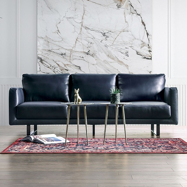 Midnight Blue Mezzanotte Power Sofa Fm90000-Sf By Furniture Of America | Mobilia Cleopatra 3 Midnight Blue Mezzanotte Power Sofa FM90000-SF By Furniture of America - Image 1