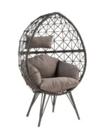Light Gray Fabric Aeven Patio Lounge Chair 45111 by ACME - Image 2