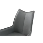 9087 Table Dark Gray with 1218 Swivel Dark Gray Chair