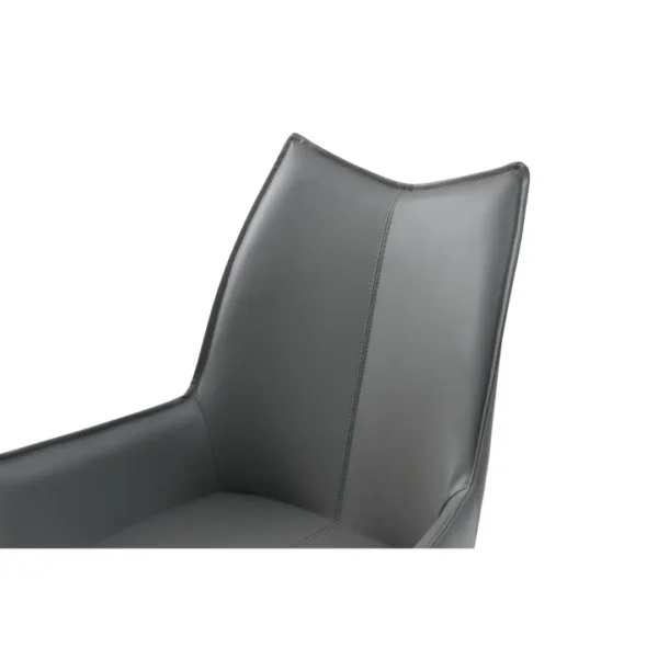 9087 Table Dark Gray with 1218 Swivel Dark Gray Chair