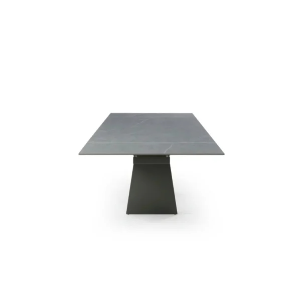 9087 Table Dark Gray with 1218 Swivel Dark Gray Chair