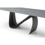 9087 Table Dark Gray with 1218 Swivel Dark Gray Chair