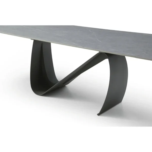 9087 Table Dark Gray with 1218 Swivel Dark Gray Chair