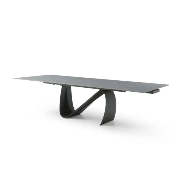 9087 Table Dark Gray with 1218 Swivel Dark Gray Chair