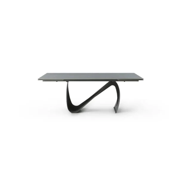 9087 Table Dark Gray with 1218 Swivel Dark Gray Chair