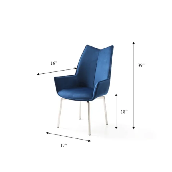 Mat Shiny 1218 Swivel Dining Chair