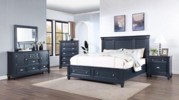 Slate Blue Manzanillo Bed CM7470BL By Furniture of America - Image 2