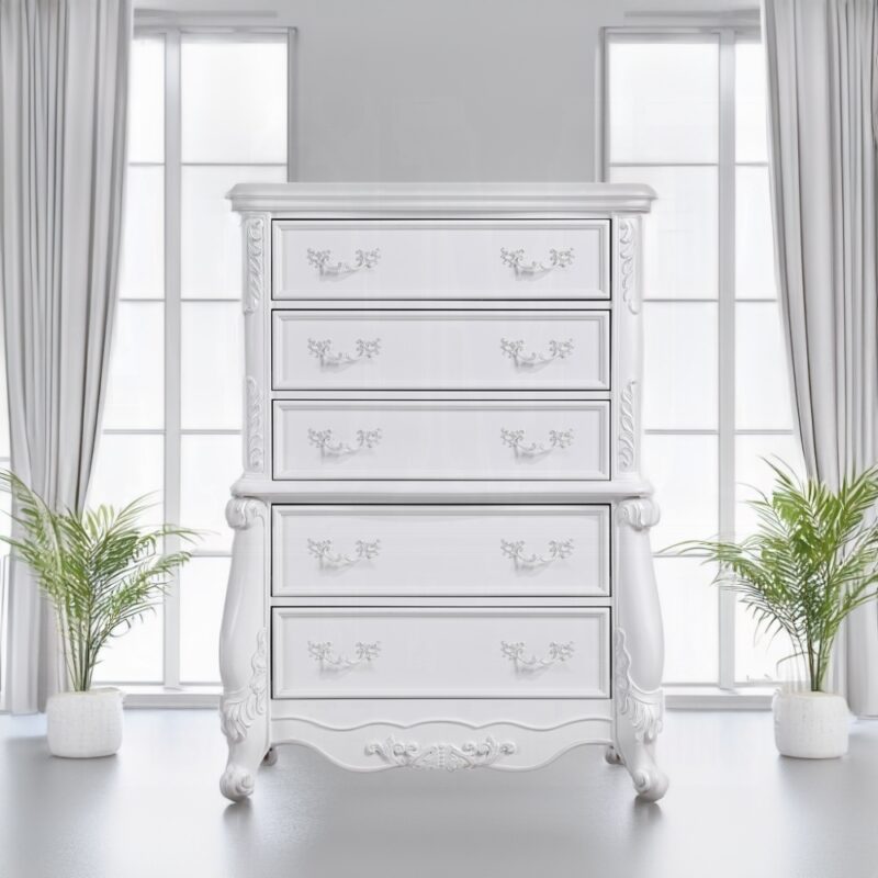 White Latisha Chest Bd02258 By Acme | Mobilia Cleopatra 3 White Drawers Latisha Chest
