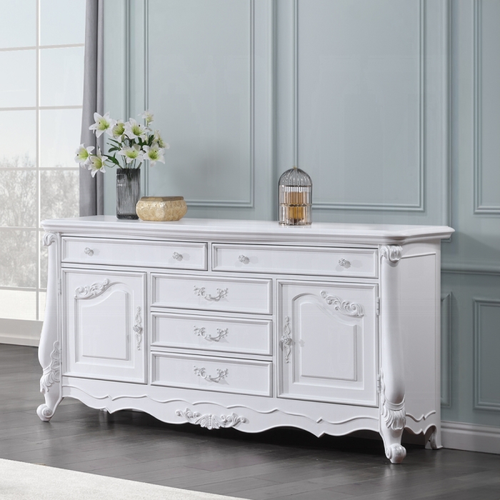 White Latisha Dresser Bd02257 By Acme | Mobilia Cleopatra 3 White Dresser