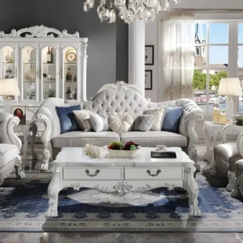 Dresden Leather Sofa With 7 Pillows By ACME