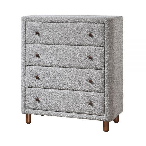 Gray Boucle Cleo Chest Bd02474 By Acme | Mobilia Cleopatra 3 Chest