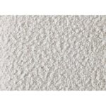 White Bouclé & Walnut Sandro Eastern King/Queen Bed By ACME - Image 5