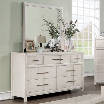 White Berenice Dresser CM7580WH-D By Furniture of America