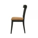 Brown & Black Side Chair