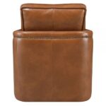 Brown Leather Aire Rocha Accent Chair AC01886 By ACME - Image 4