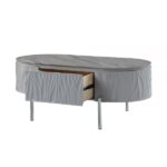Gray & Chrome Coffee Table