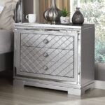 Silver Belleterre Night Stand CM7518N By Furniture of America