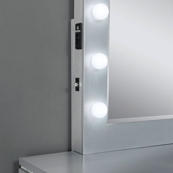 Silver Belleterre Mirror CM7518M By Furniture of America - Image 2