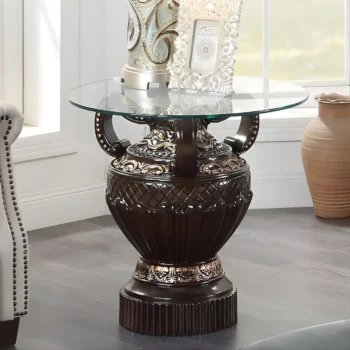 Cherry HD-8908C – End Table By Homey Design