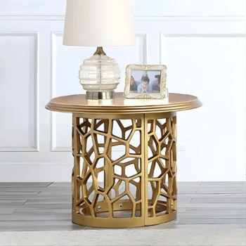 Champagne HD-8913GOLD – End Table By Homey Design |