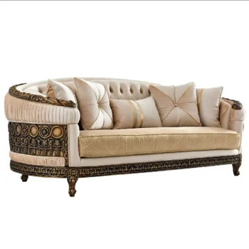 Champagne Gold Sofa HD-9017 By Homey Design | 3