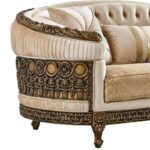 Brown Victorian Luxury Fabric Sofa Set HD-9017 By Homey Design - Image 6