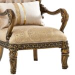 Brown Victorian Luxury Fabric Sofa Set HD-9017 By Homey Design - Image 8