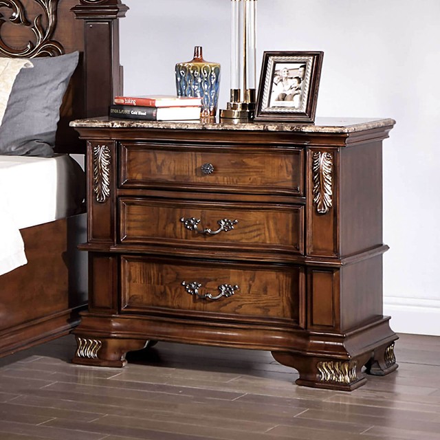 Esparanza Wood Nightstand By Furniture Of America | Mobilia Cleopatra 3 Esparanza Wood Nightstand By Furniture Of America - Image 1