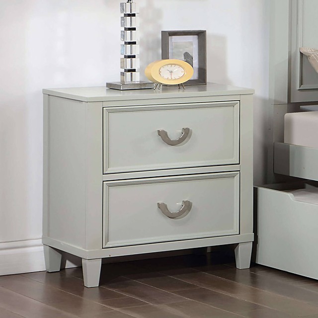 Lycorida Night Stand Cm7477Gy-N By Furniture Of America | Mobilia Cleopatra 3 Lycorida Night Stand CM7477GY-N By Furniture Of America