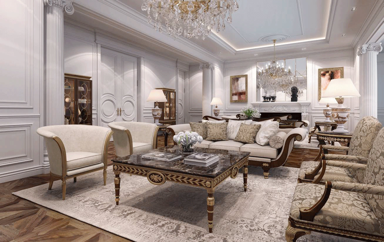 Spanish Style Living Room Madona P13386 By Esf Furniture | Mobilia Cleopatra 3 Spanish Style Living Room