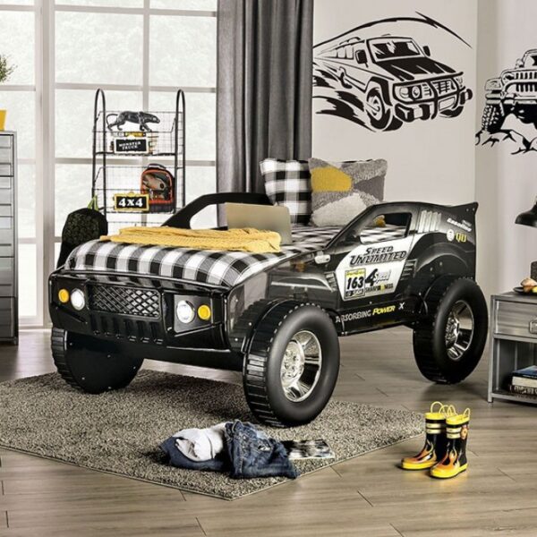 Black Speed Jump Twin Bed CM7641 By Furniture Of America - Image 5