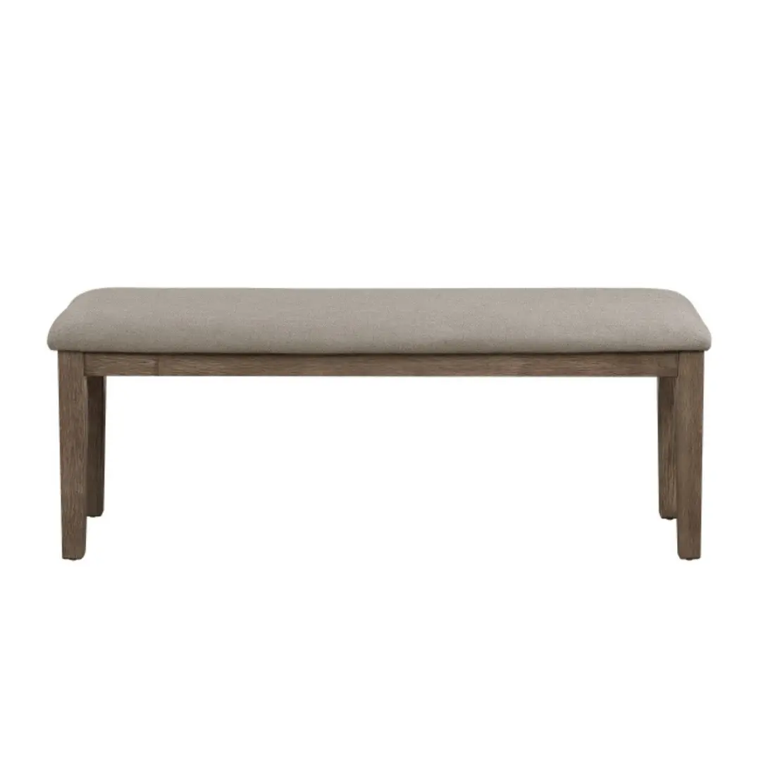 Wire-Brush Brown Finish Armhurst Collection Bench By Homelegance | Mobilia Cleopatra 3 wire-brush brown finish Armhurst Collection Bench By Homelegance - Image 1