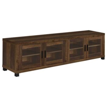 Rectangular TV Console with Glass Doors 736293 by Coaster Furniture