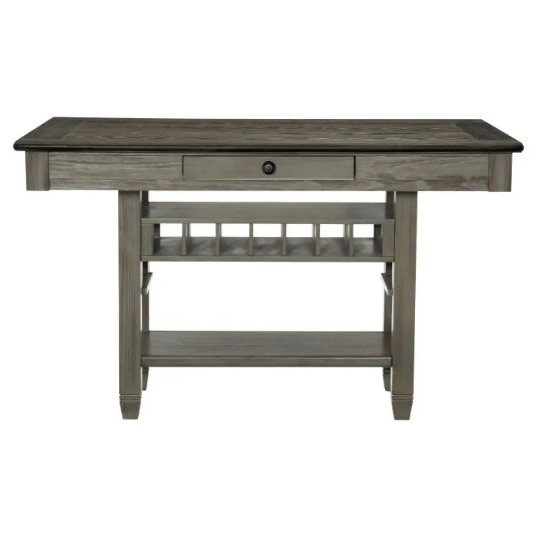 Gray Granby Collection Counter Height Table By Homelegance | Mobilia Cleopatra 3 Gray Granby Collection Counter Height table By Homelegance - Image 1