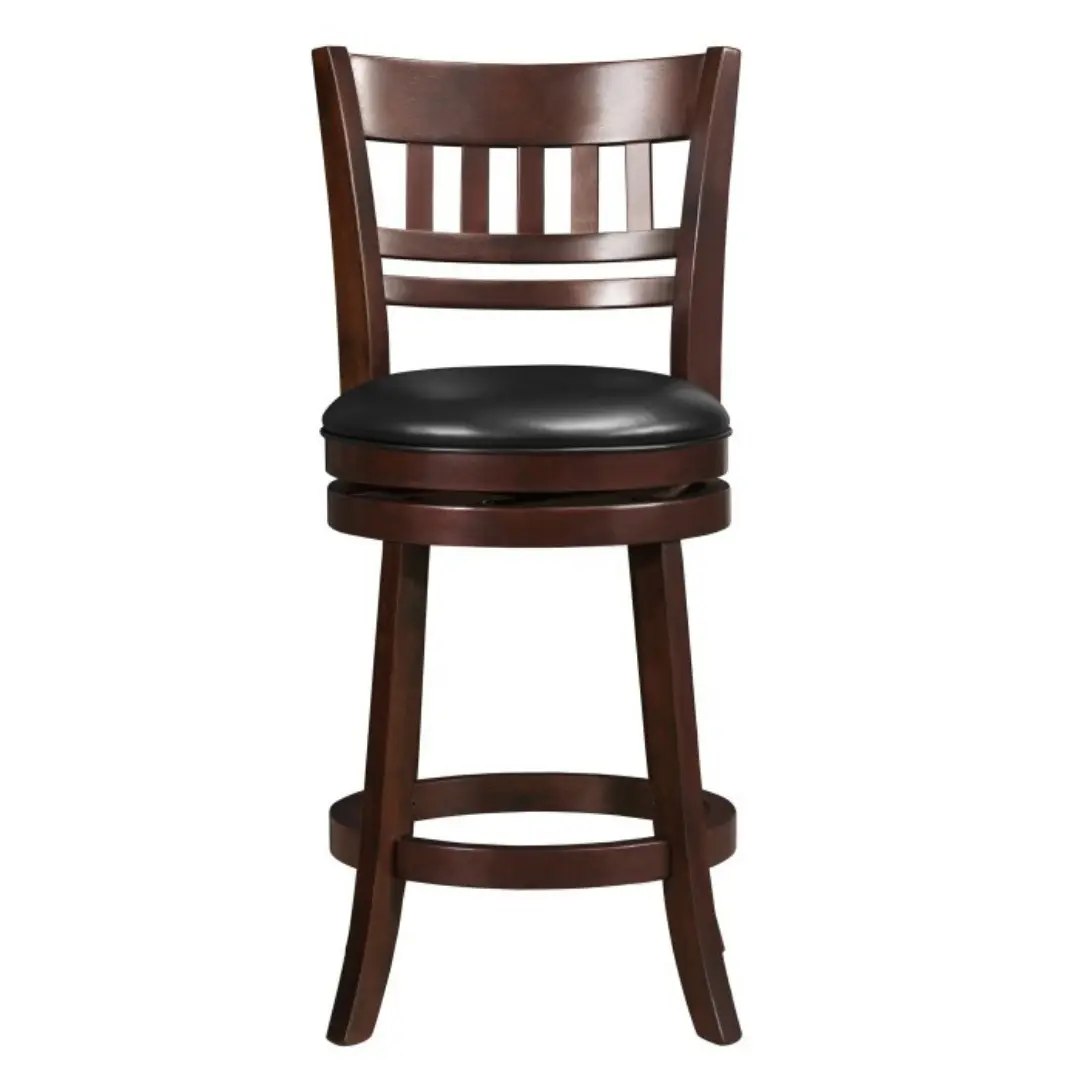 Dark Cherry Edmond Collection Swivel Counter Height Chair By Homelegance | Mobilia Cleopatra 3 Dark cherry Edmond Collection Swivel Counter Height Chair By Homelegance - Image 1