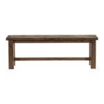 Brushed Brown Jerrick Collection Bench All Rubberwd Solid By Homelegance