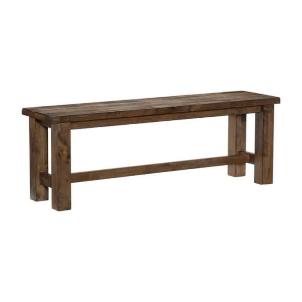Brushed Brown Jerrick Collection Bench All Rubberwd Solid By Homelegance - Image 3