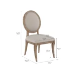 Architrave-Oval Almond Side Chair Set of 2 By Art Furniture - Image 4